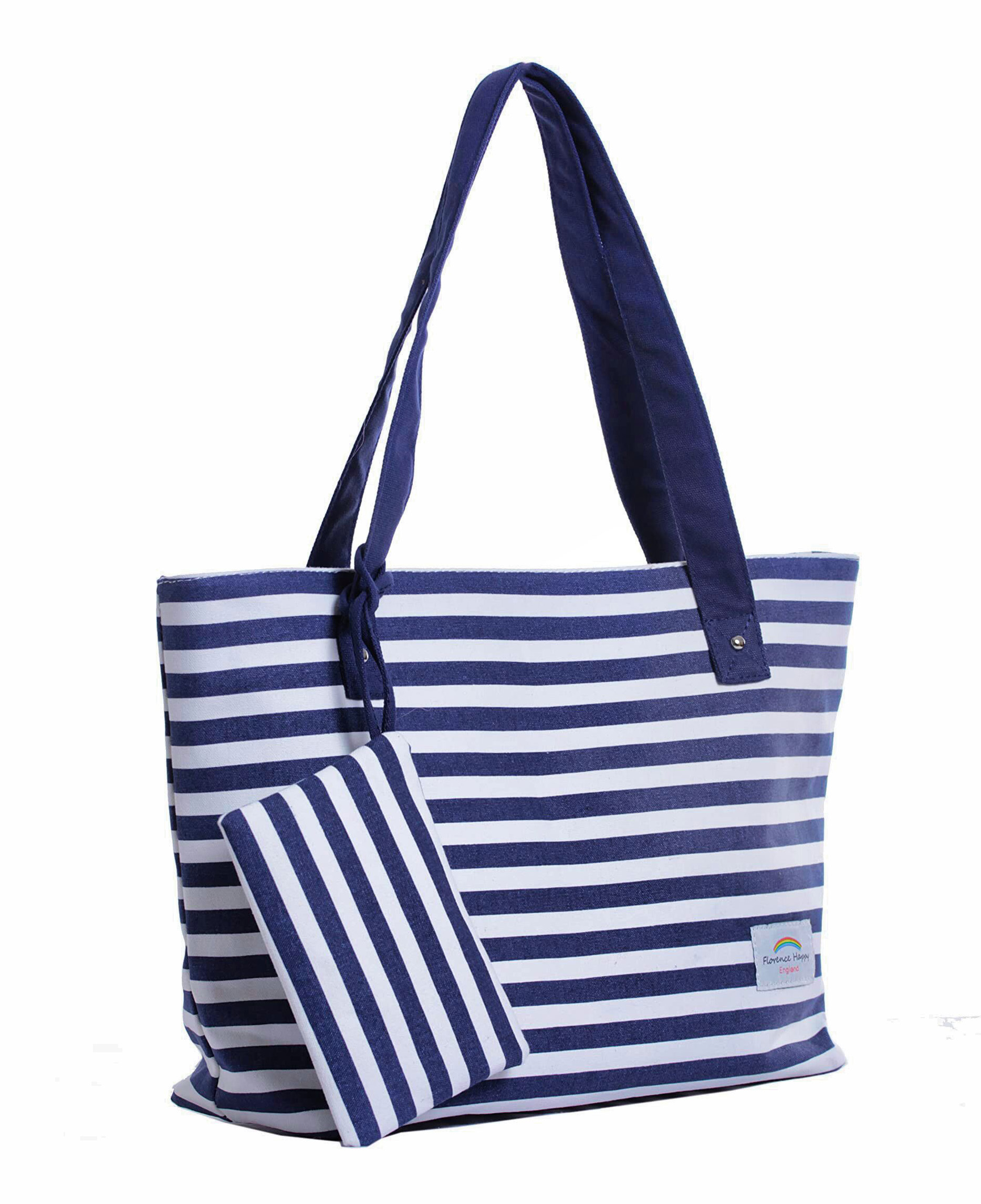 Tommy Hilfiger Handbag Purse Blue White Stripes | eBay