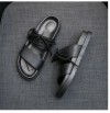Black Strappy Flat Sandals