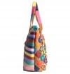 Floral Patchwork Multicolour Leather Tote Bag