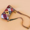 Geometric Patchwork Leather Small Handbag Cross Body Shoulder Bag