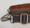 Zestful Adjustable Multi-tone Leather Bag Strap with Metal Clasps