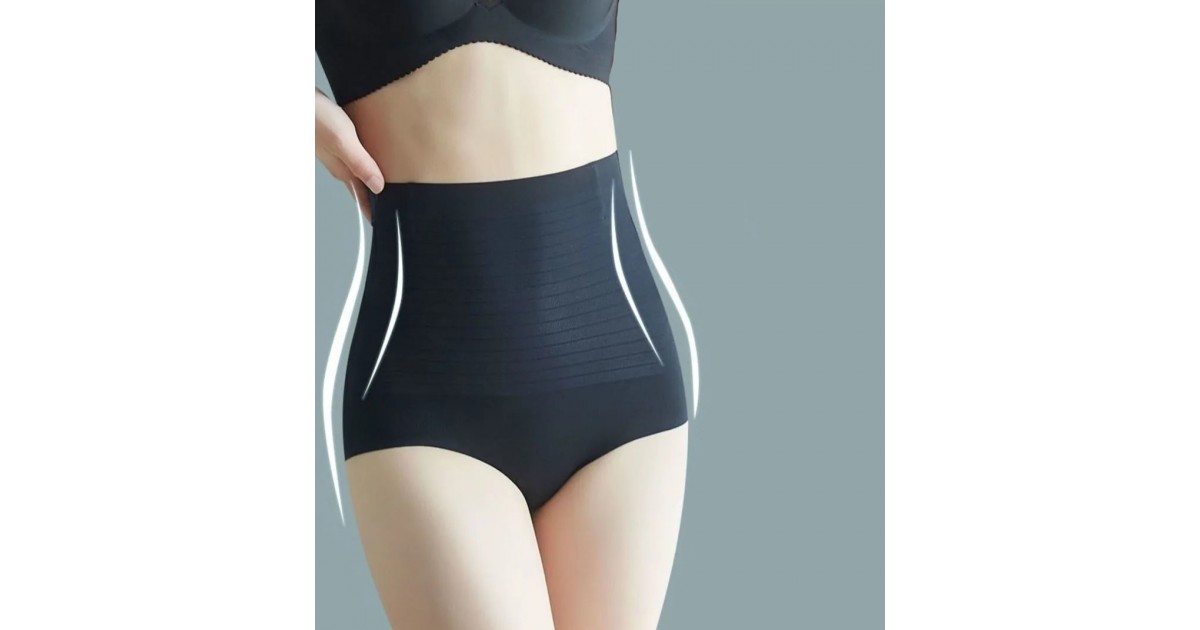 High Waist Double Tummy Control Slimming Body Shaper Knickers