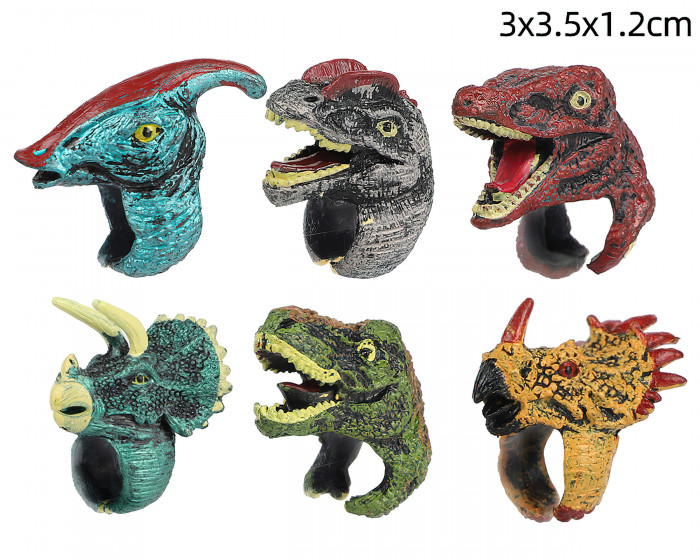 6Pcs Dinosaur Ring Fine Texture Early Learning Animal Cognition Educational  Toys Realistic Model Toy PVC Simulation Dinosaur Wild Animal Birds Kids Finger  Rings Children Toy - Walmart.com